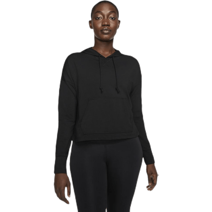 Mikina s kapucí Yoga Jersey Crop Black
