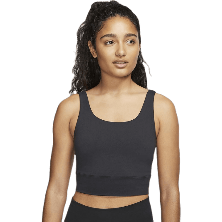 Nike Yoga Luxe Crop Top Svart/Grå