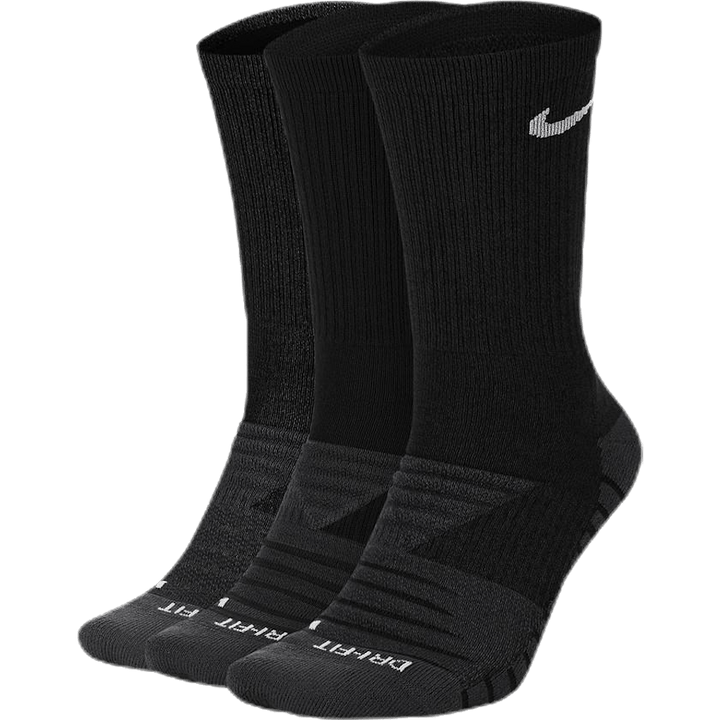 Chaussettes d'entraînement rembourrées Everyday Max (3 paires) NOIR/ANTHRACITE/BLANC