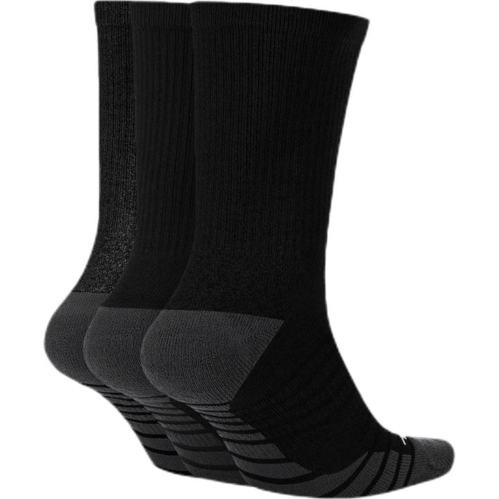 Chaussettes d'entraînement rembourrées Everyday Max (3 paires) NOIR/ANTHRACITE/BLANC