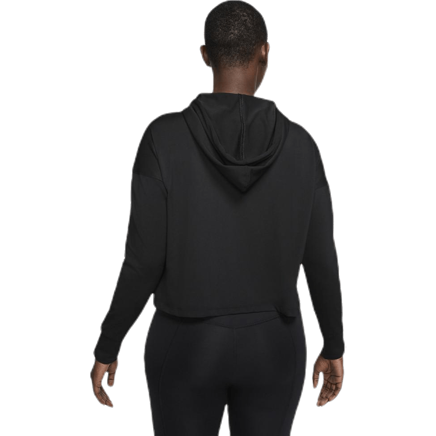 Mikina s kapucí Yoga Jersey Crop Black