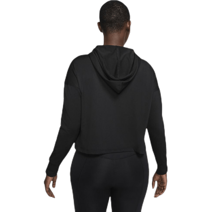 Mikina s kapucí Yoga Jersey Crop Black