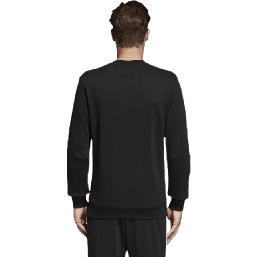 Must Have Fitted Crew Wit/Zwart