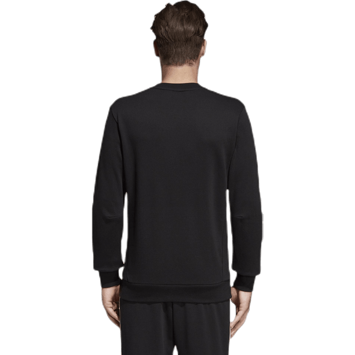 Must Have Fitted Crew Wit/Zwart