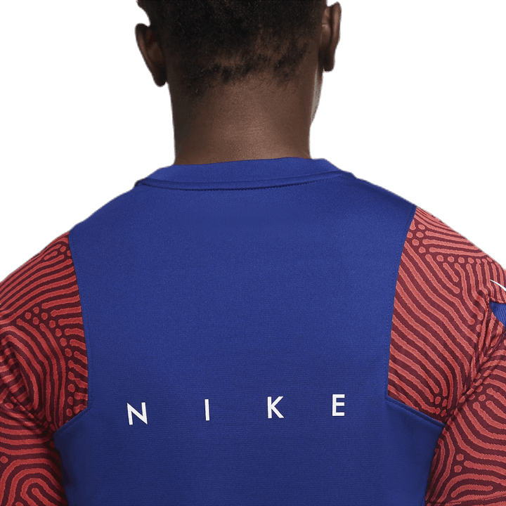 Dri-FIT Strike SS blå/hvid