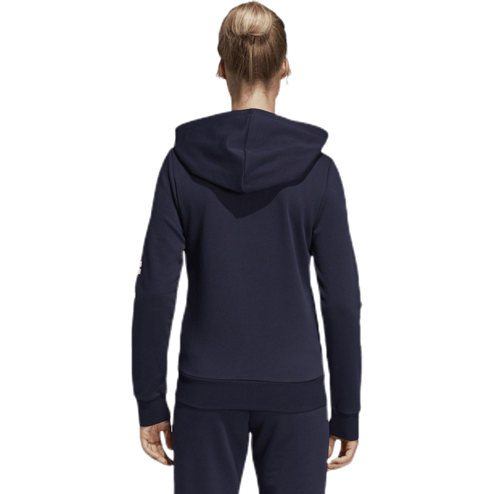 Sweat à capuche entièrement zippé Essentials Linear Legend Ink / Blanc