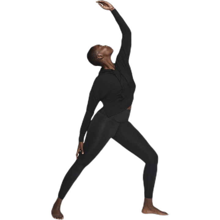 Mikina s kapucí Yoga Jersey Crop Black