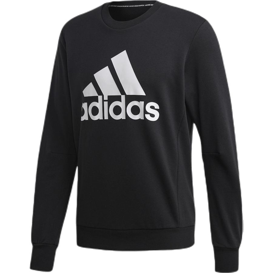 Must Have Fitted Crew Wit/Zwart