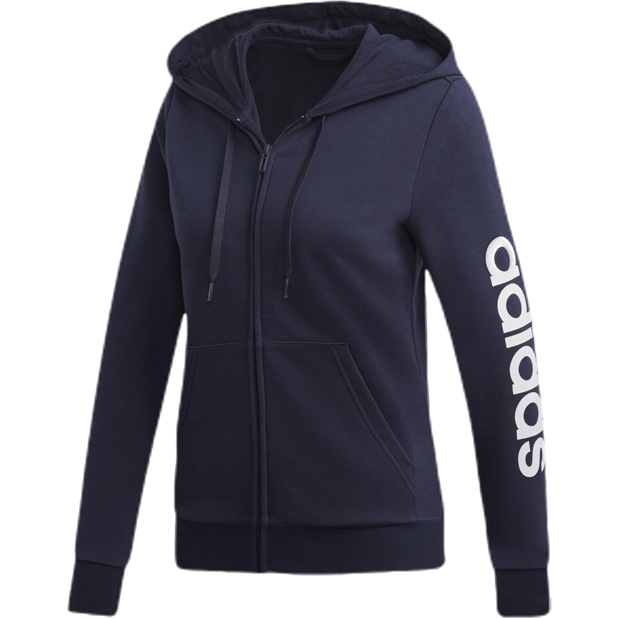 Sweat à capuche entièrement zippé Essentials Linear Legend Ink / Blanc