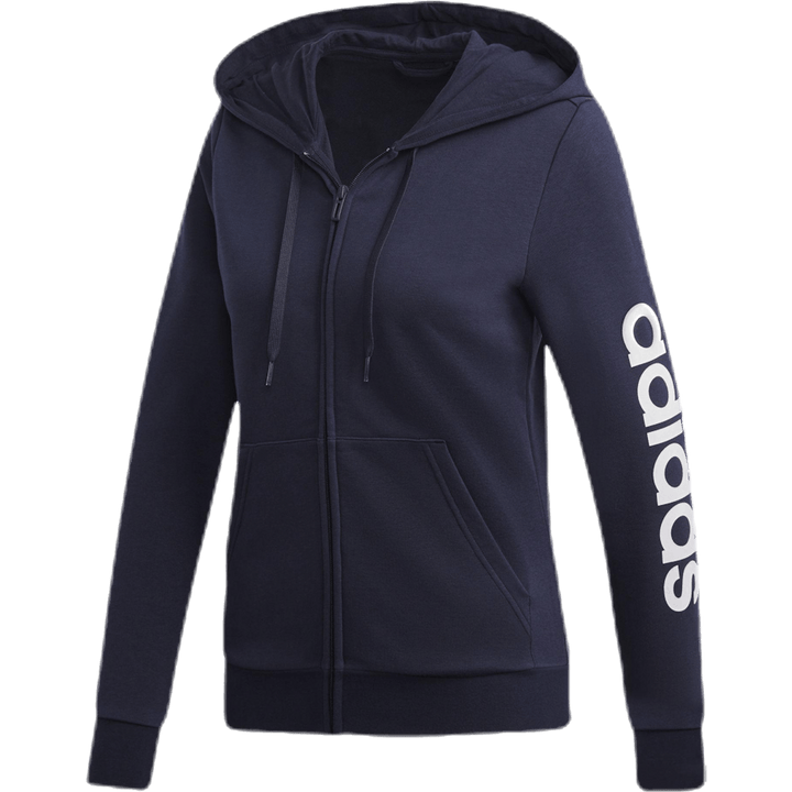 Sweat à capuche entièrement zippé Essentials Linear Legend Ink / Blanc