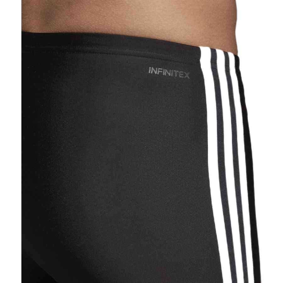 Fitness 3 Strepen Zwem Jammer Zwart / Wit
