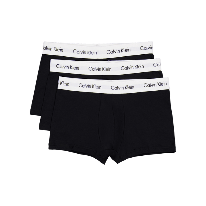 Cotone elasticizzato 3P a vita bassa Nero