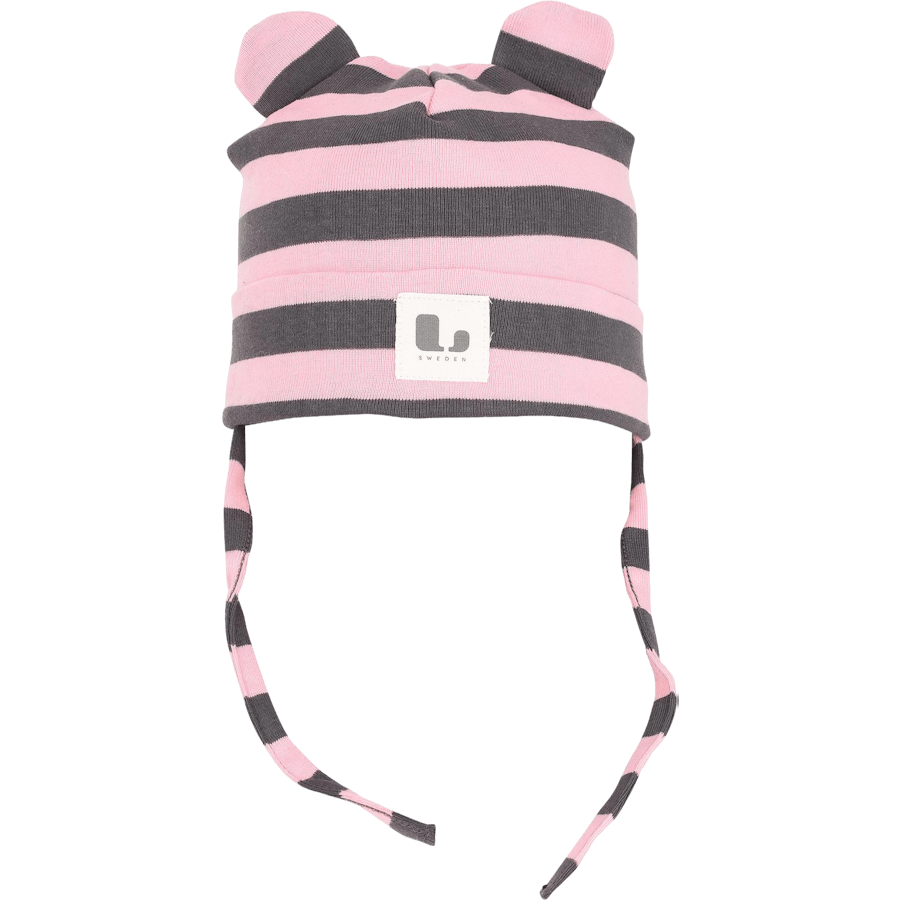 Lane Baby Mütze Rosa/Grau