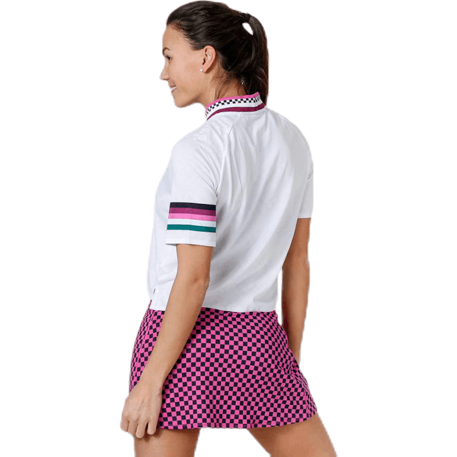 Haut Court Breathe Rose/Blanc