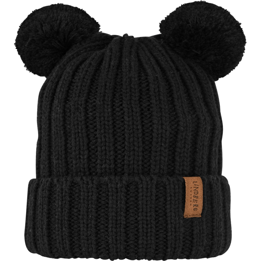 Roxtuna Pompom Hoed Zwart