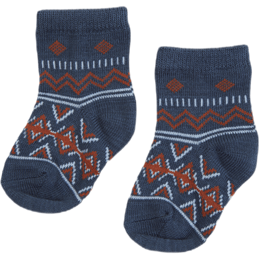 Lot de 4 paires de chaussettes Wak Wool bleues