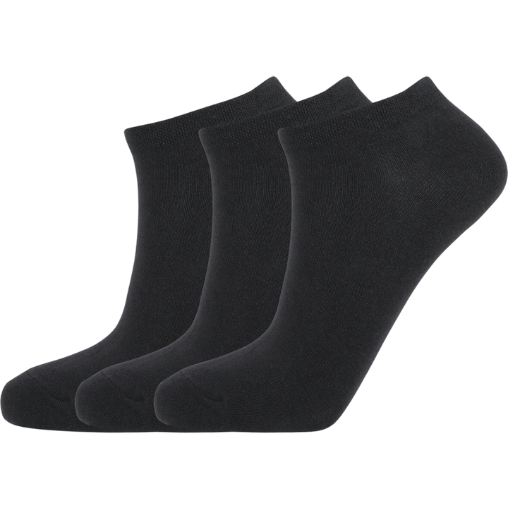 Mallorca 3-komplektilised sokid Low Cut Mustad