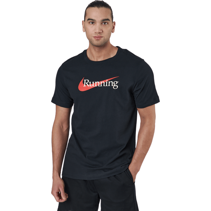 Maglietta da corsa Dri-FIT Uomo NERO