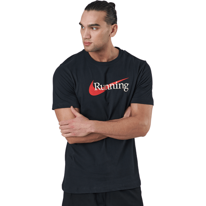Maglietta da corsa Dri-FIT Uomo NERO