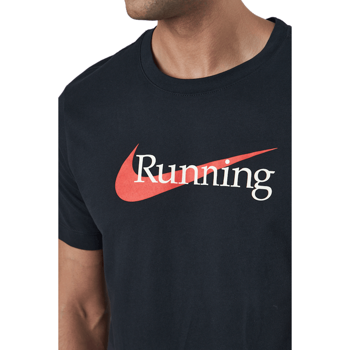 Maglietta da corsa Dri-FIT Uomo NERO