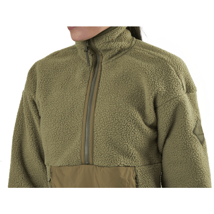 Snowshelter Teddy Half Zip Green