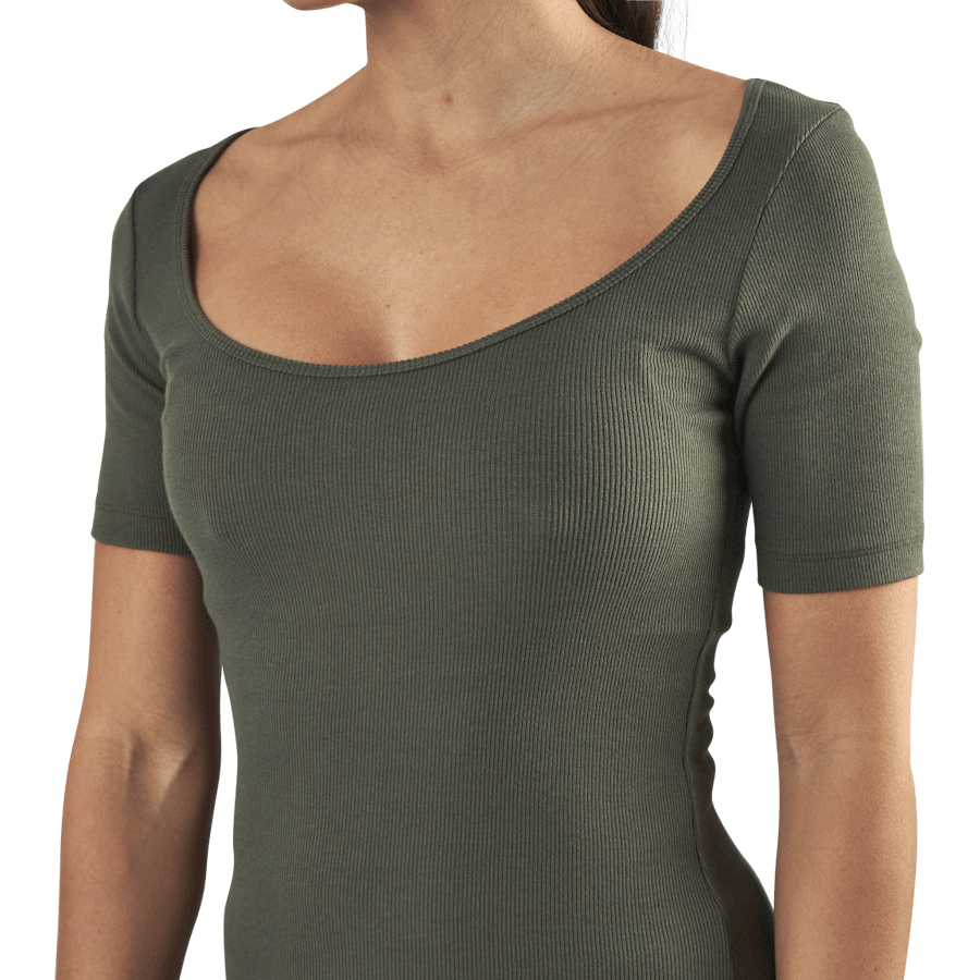T-särk Ribbed Green