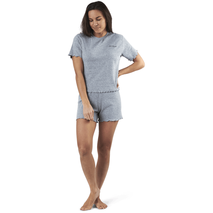 Sara Rippe Pyjama Set Grau