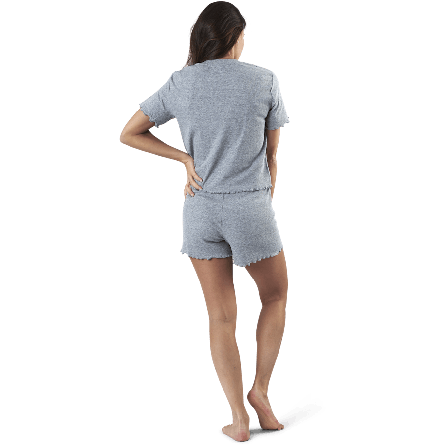 Sara Rippe Pyjama Set Grau