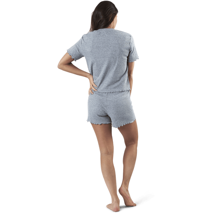 Sara Rippe Pyjama Set Grau