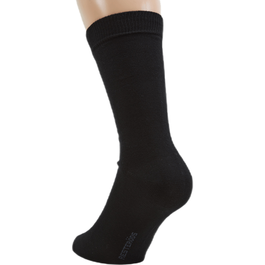 Socken Bio-Baumwolle 5er-Pack Schwarz