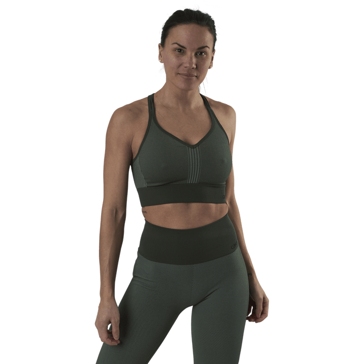Nahtloses Sport-Top Grün