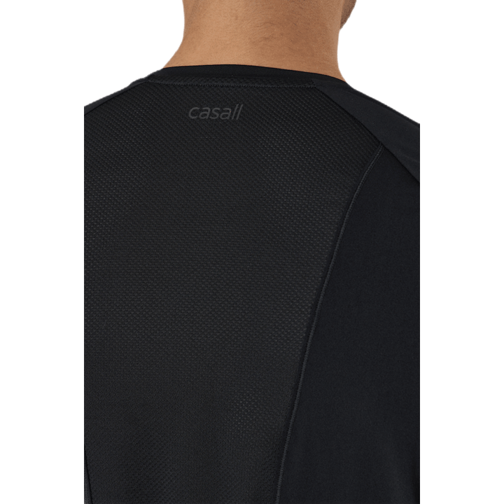 Strukturovaný dlouhý rukáv Black