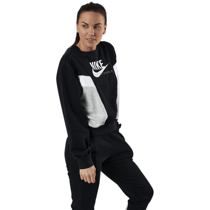 Sweat à capuche Nsw Heritage Crew Flc Noir