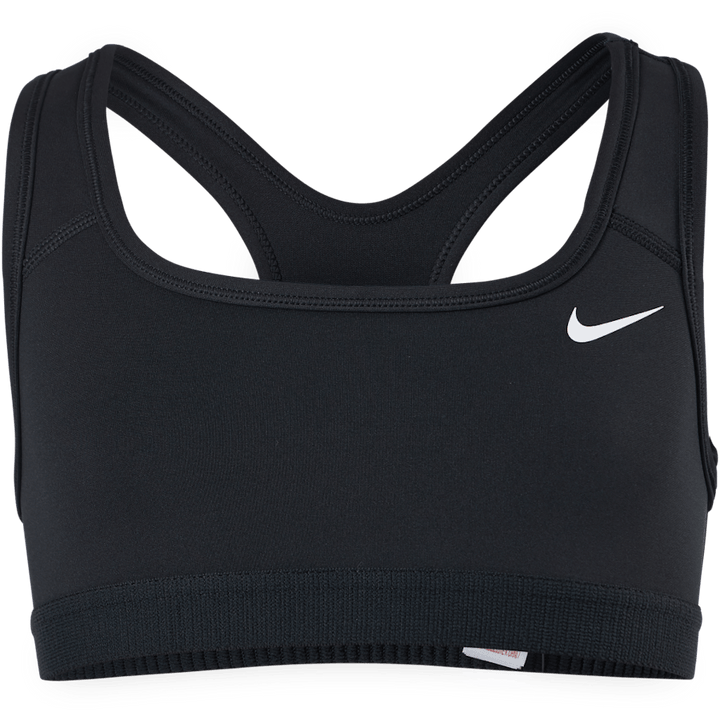 Swoosh Big Kids' (tüdrukute) spordirinnahoidja BLACK/WHITE
