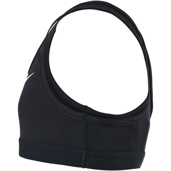 Swoosh Big Kids' (tüdrukute) spordirinnahoidja BLACK/WHITE