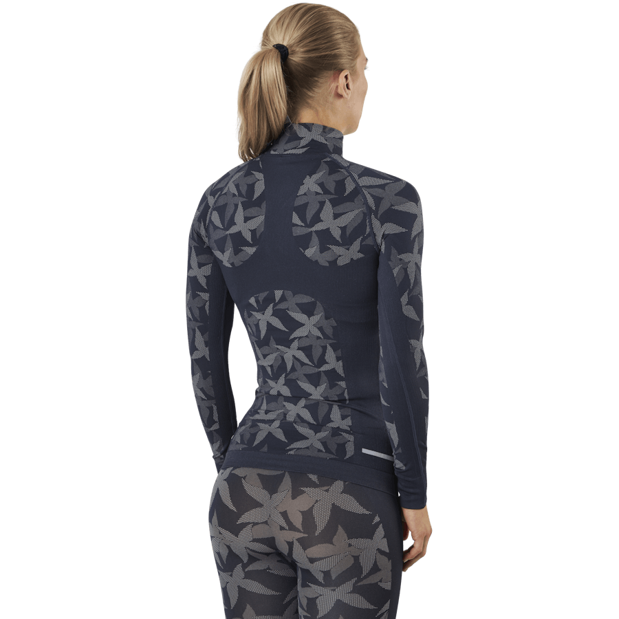 Camicia Butterfly mezza zip blu