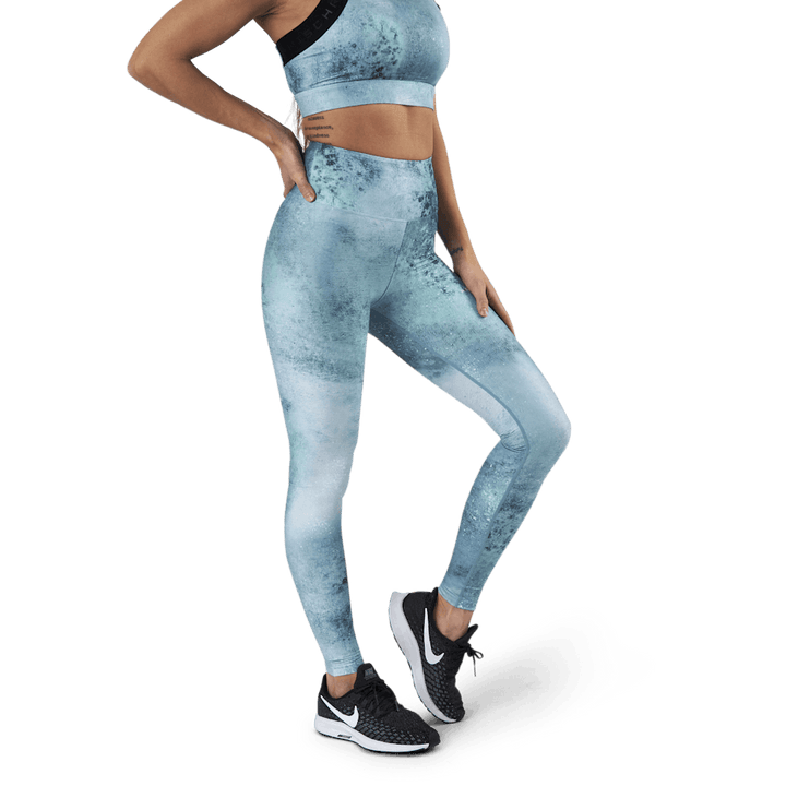 Flattering Keira Printed Tights Green
