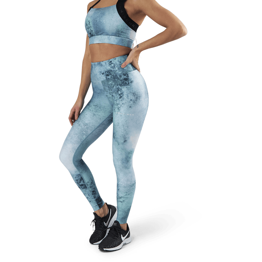 Flattering Keira Printed Tights Green