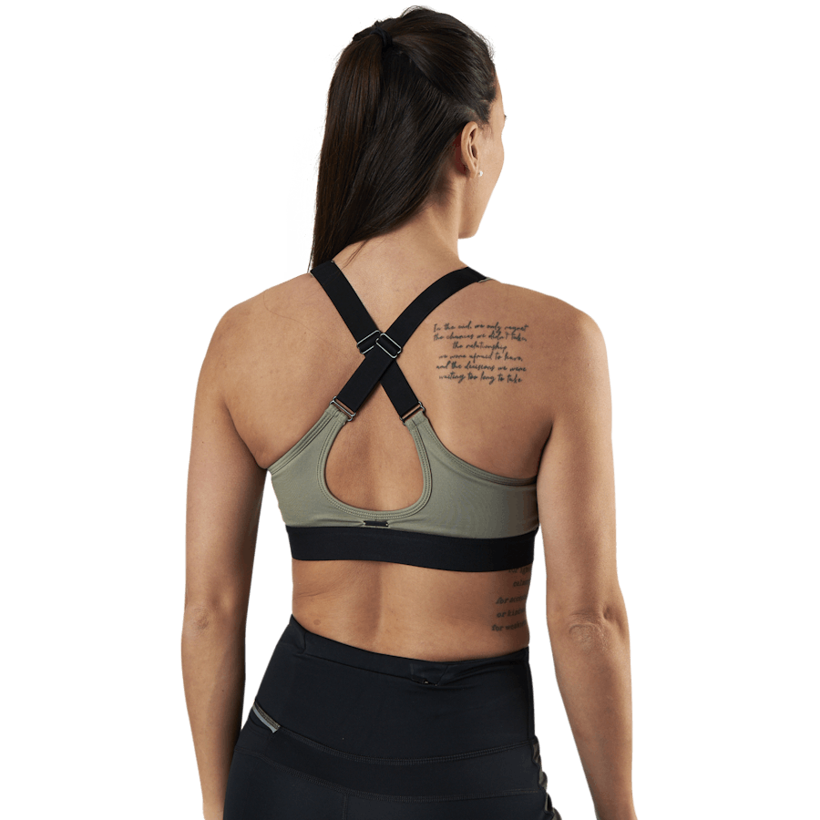 Soutien-gorge rembourré croisé dans le dos vert