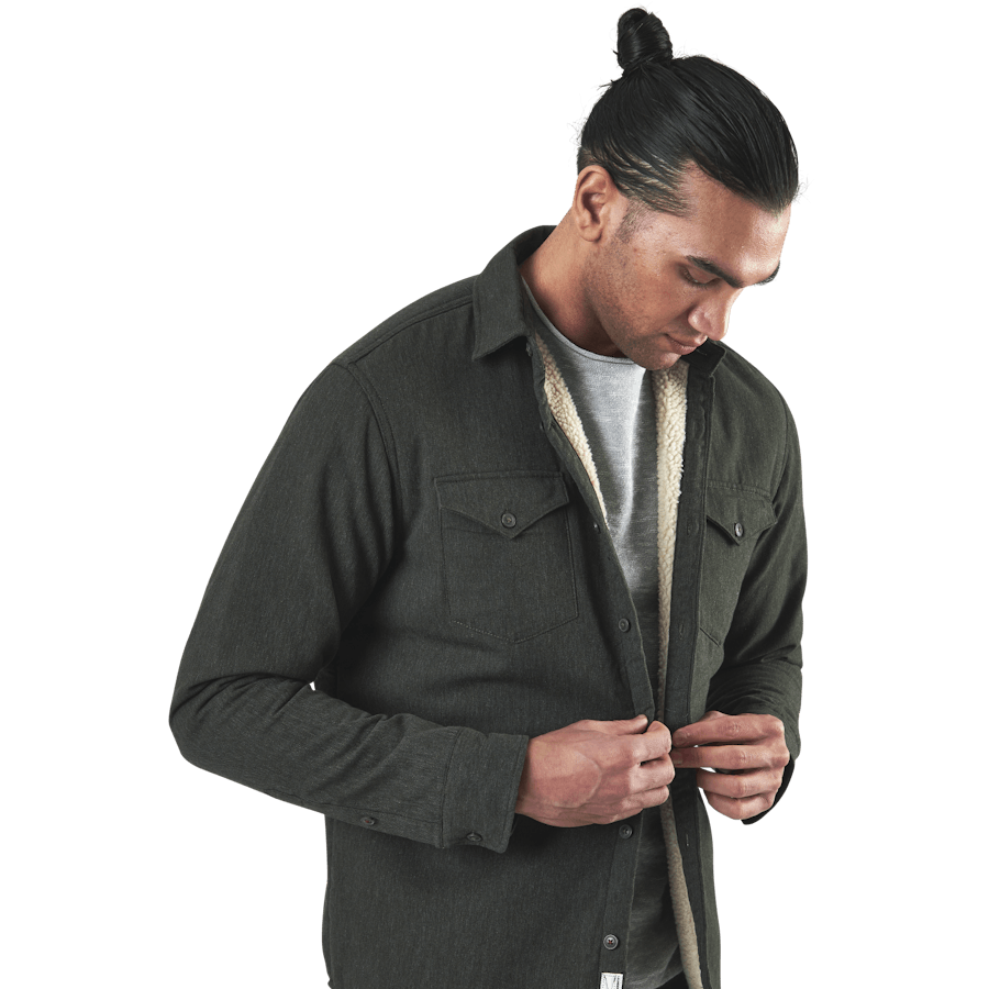 Hunter Check Overshirt L/S Black