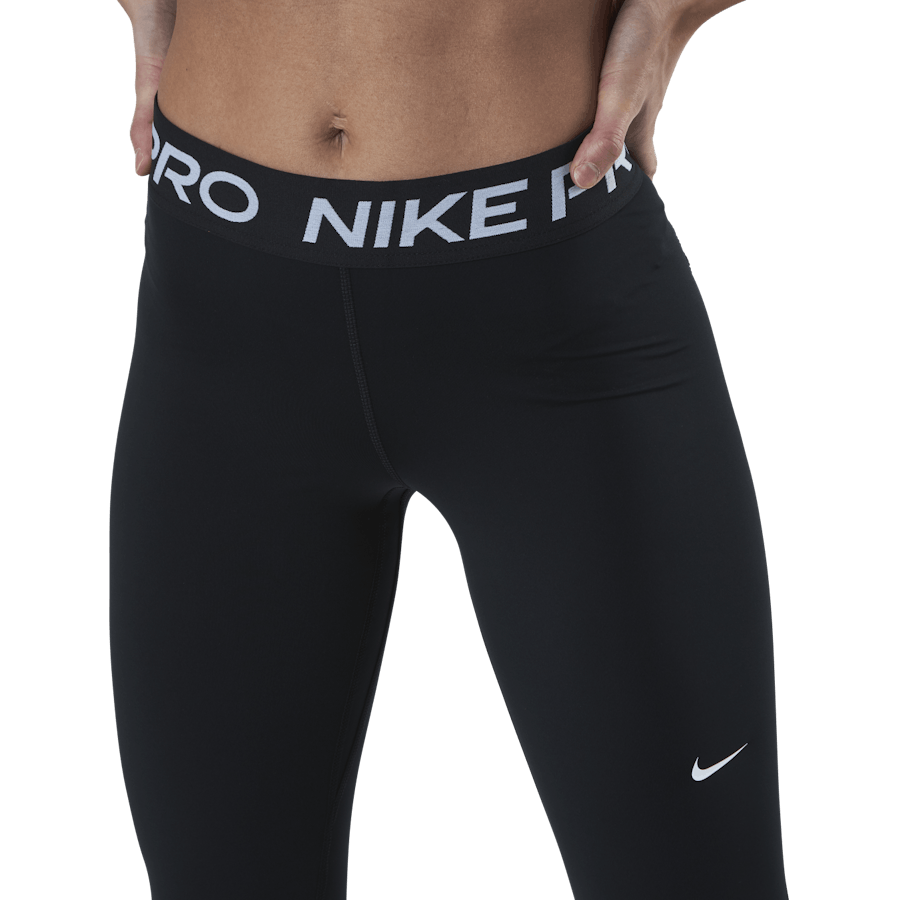 Nike Pro Leggings med nätpaneler i midjehöjd för kvinnor BLACK/WHITE