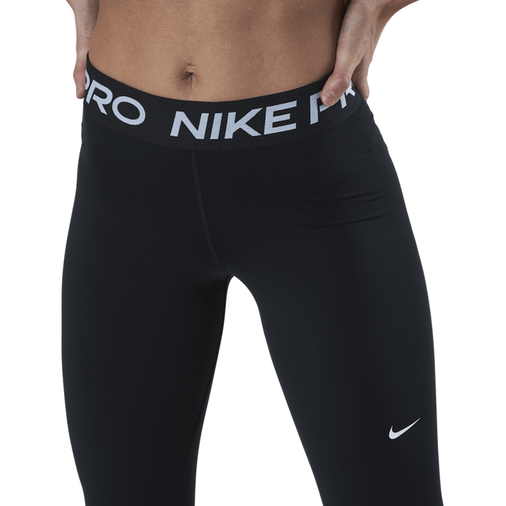 Nike Pro Leggings med nätpaneler i midjehöjd för kvinnor BLACK/WHITE