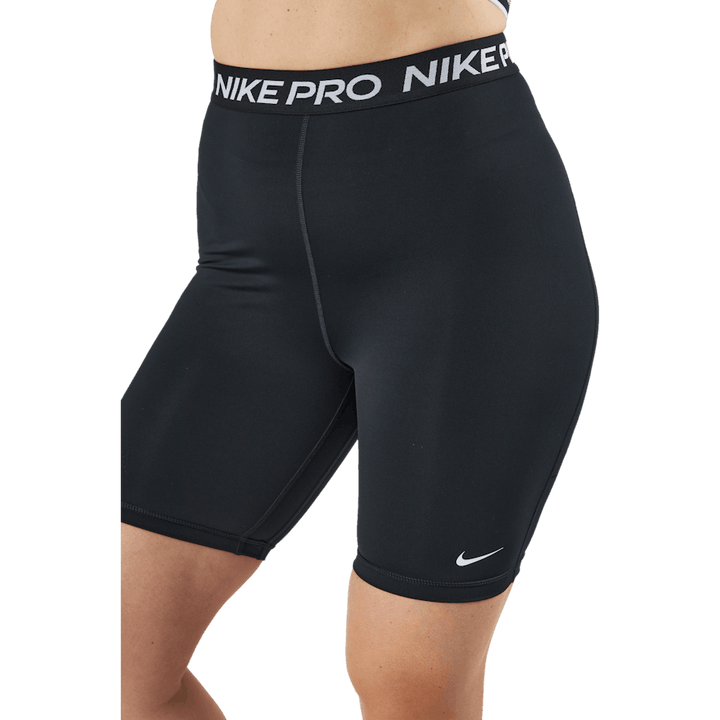 Short Nike Pro 365 taille haute 18 cm pour femme, noir/blanc