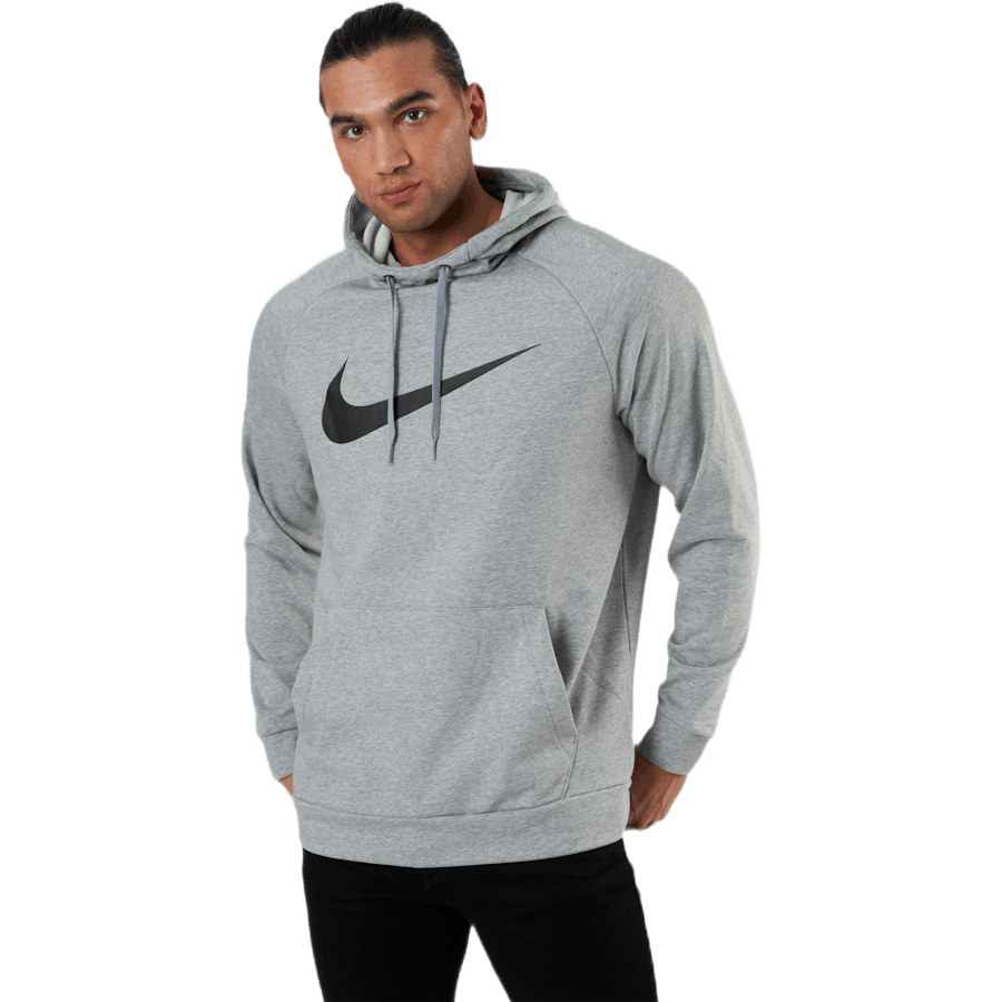 Dri-FIT Men's Pullover Training Hoodie DK GREY HEATHER/BLACK