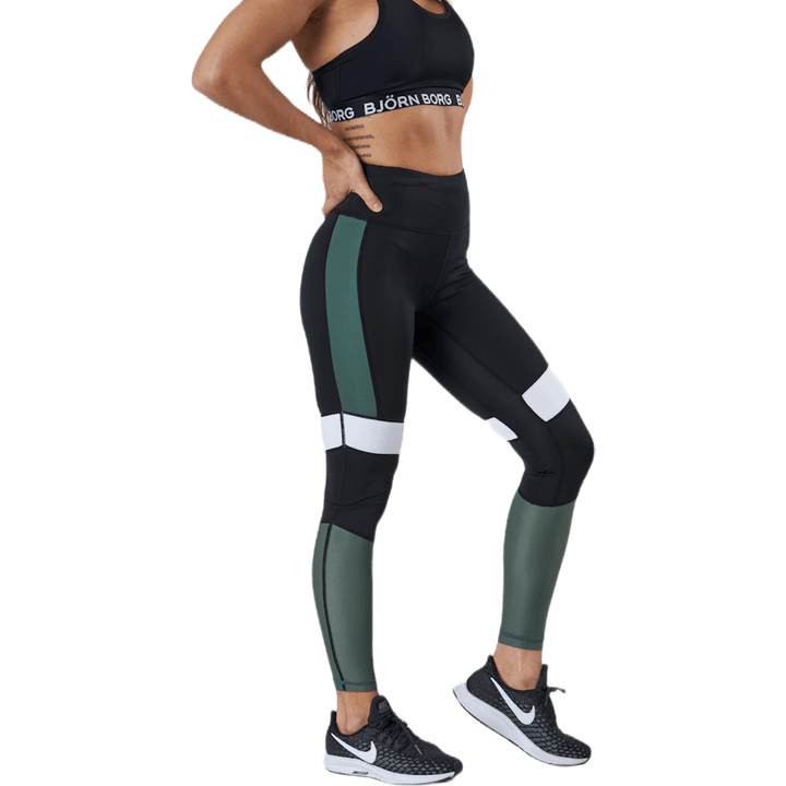 Hoge Taille Blok Strak Groen