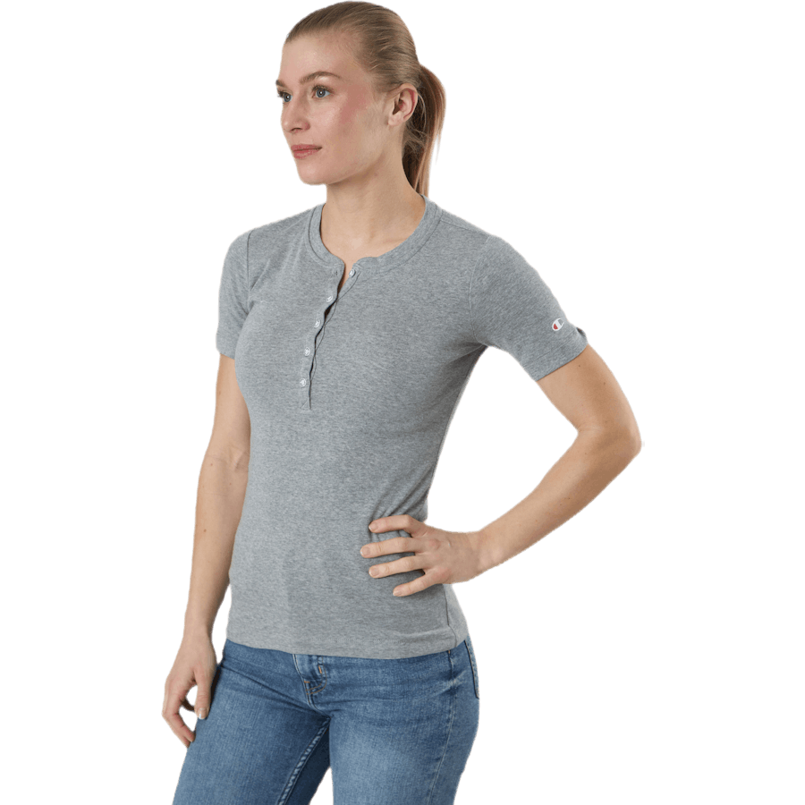 T-shirt met ronde hals Grijs