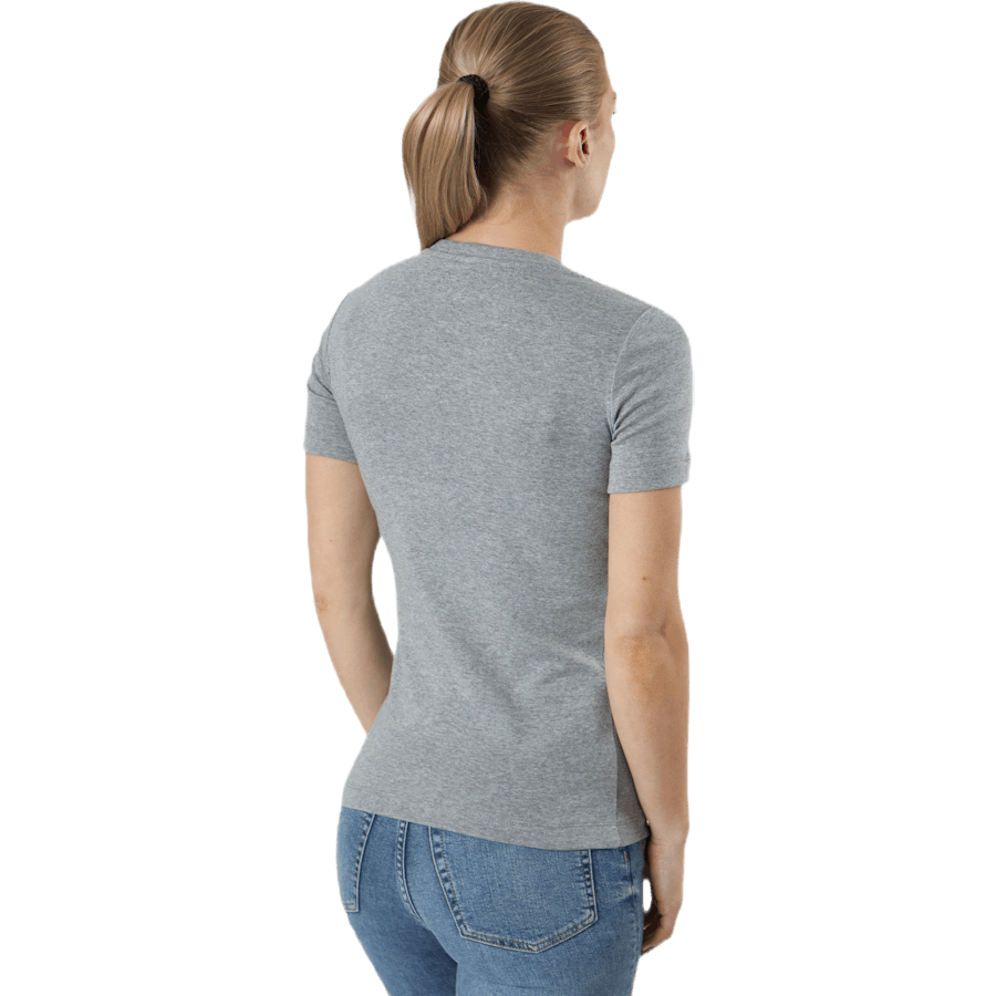 T-shirt met ronde hals Grijs