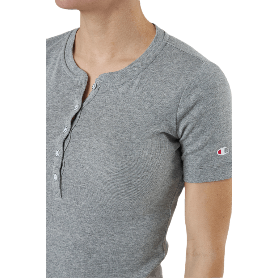 T-shirt met ronde hals Grijs