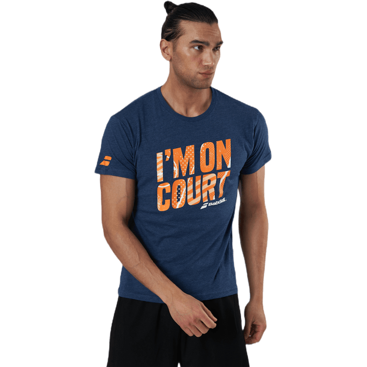 T-Shirt Nachricht blau