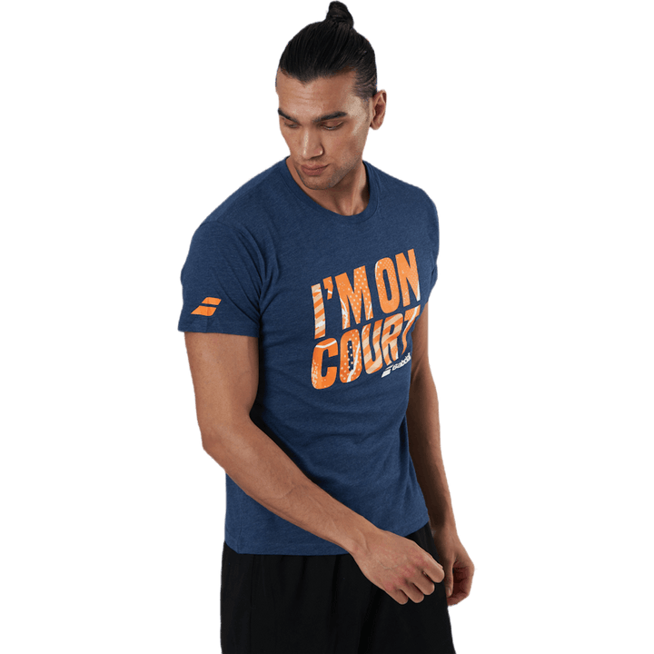 T-Shirt Nachricht blau